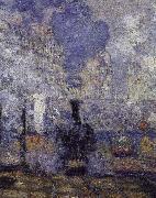 Claude Monet anglok, gare saint lazare oil painting reproduction